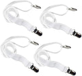 Long Bed Sheet Clips,Adjustable Bed Fitted Sheets Mattress Holder Straps Suspender Fastener,4 Pieces (White)