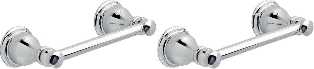 DELTA Faucet Rubber Limited AUB50-PC Aubrey Wall Mount Pivot Arm Toilet Paper Holder Bath Hardware Accessory in Polished Chrome (Pack of 2)