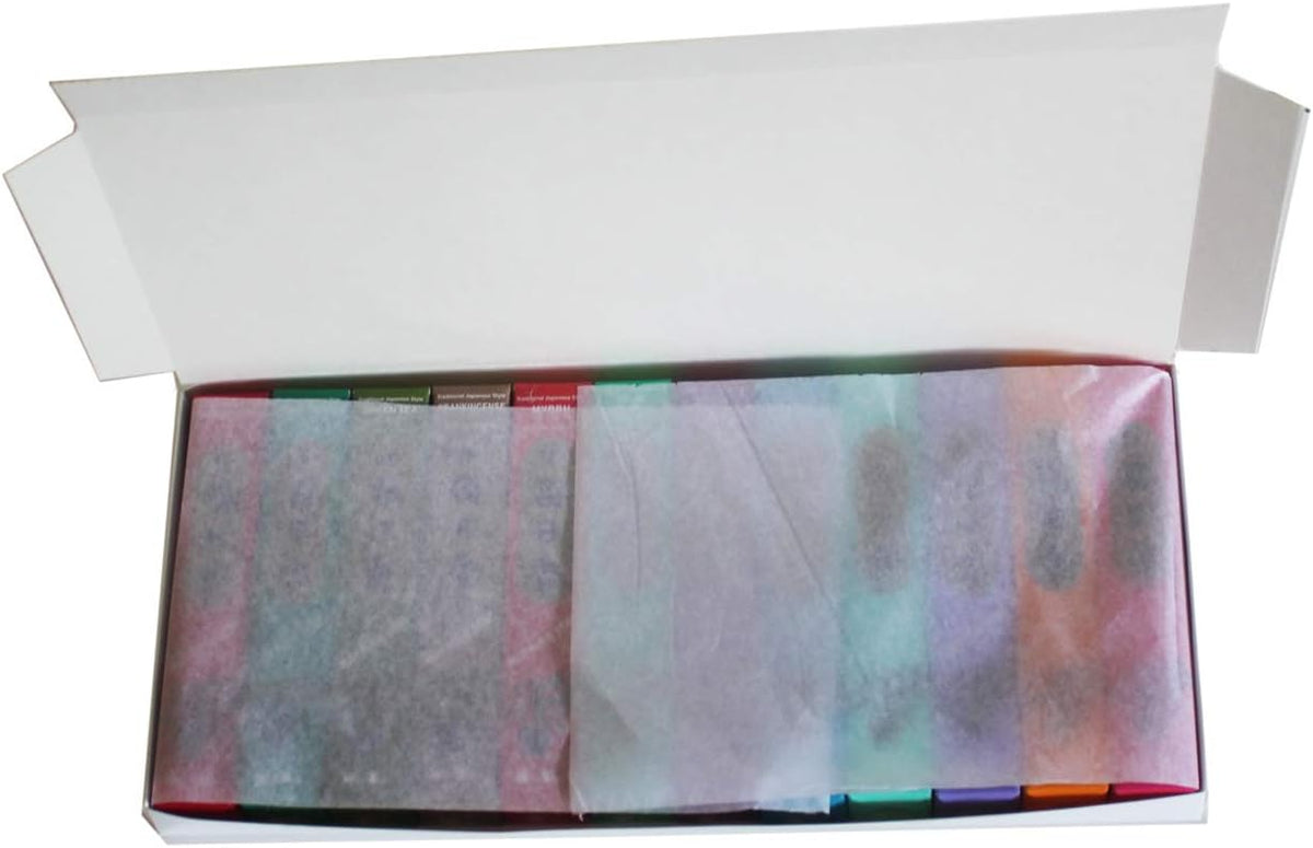 Morning Star Nippon Kodo Incense - 12 Fragrance Assortment (Total 12x50, 600 Sticks) - Sandalwood, Cedarwood, Green Tea, Frankincense, Myrrh, Sage, Musk, Jasmine, Gardenia, Lavender, Amber, Lotus