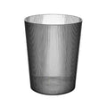 Transparent Trash Can,2 Gallon Grey Garbage Can,1 Pack
