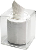 Square Clear Acrylic Tissue Box Covers, Big Bathroom Facial Napkin Box Holders, Table Clear Dryer Sheet Dispenser for Bathroom, Kitchen and Cars