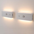 DAMI Led Motion Sensor Night Light 2 Pack, Rechargeable Stair Light 1100mAh, Dimmable Hallway Lights with 3 Color Temperature, Magnetic Locker Lights for Closet Hallway Bedroom
