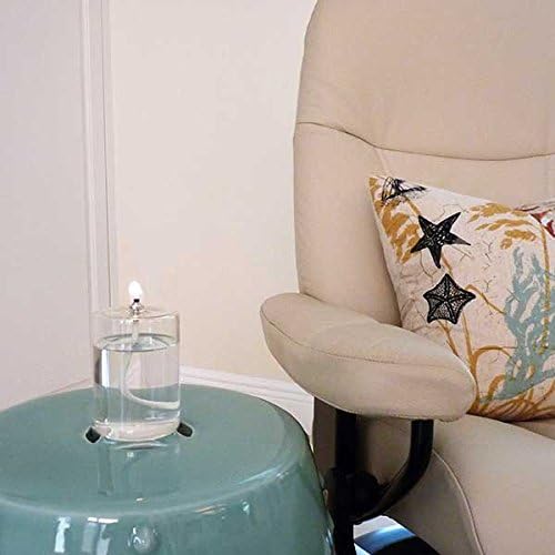 Firefly - Refillable Glass Oil Candle - 4 in Pillar for Emergency