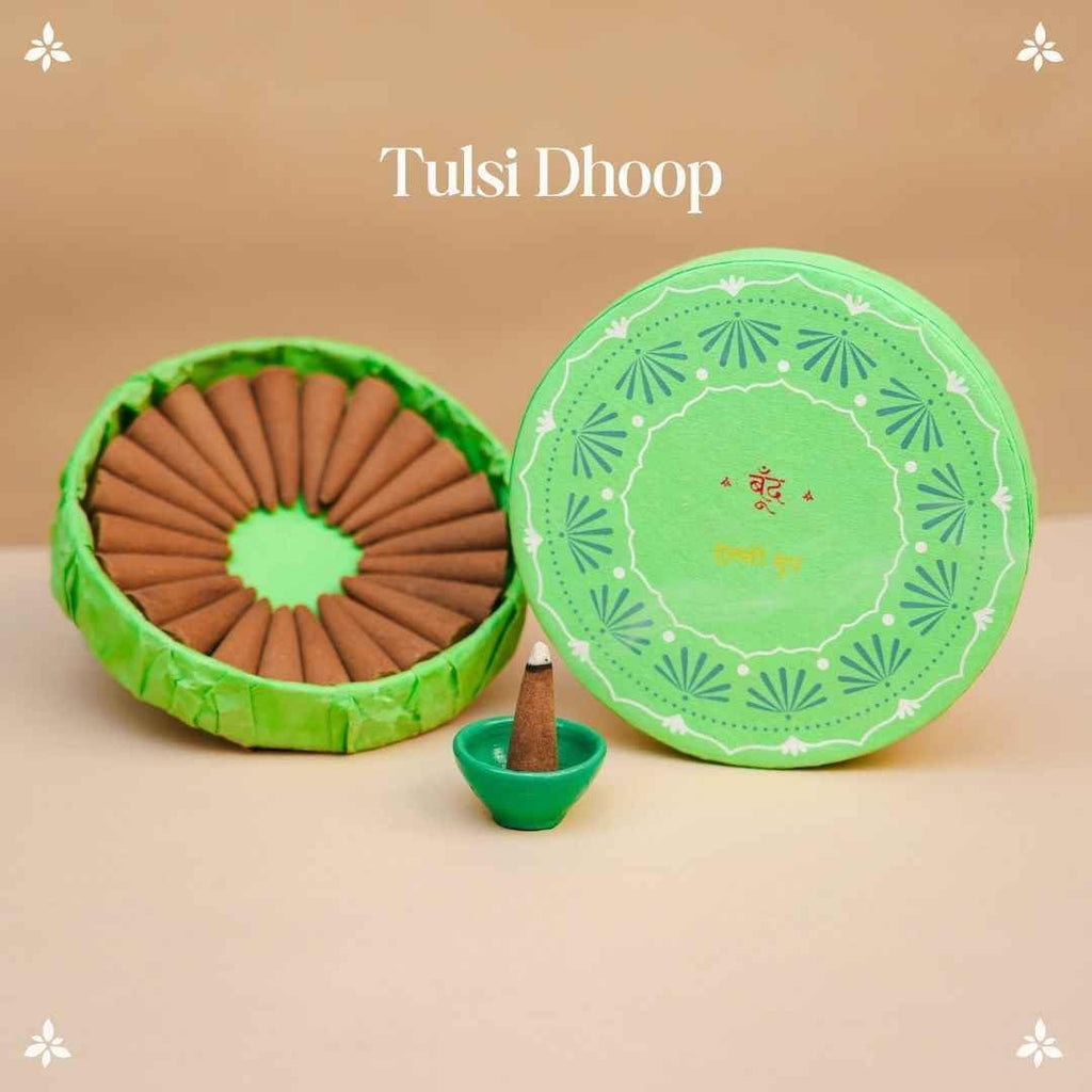 Boond Fragrances Tulsi Dhoop - Pure Holy Basil Incense Cones