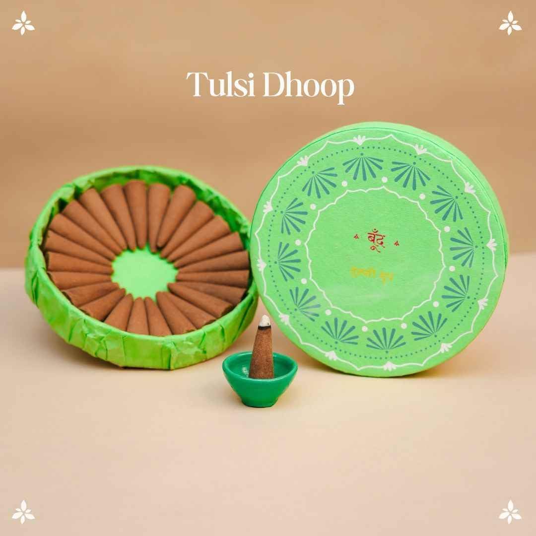 Boond Fragrances Tulsi Dhoop - Pure Holy Basil Incense Cones