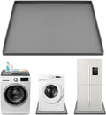 27"x27" Washing Machine Drain Pan Silicone Mat with 0.78" Raised Edge