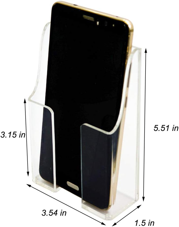 Media Organizer Storage Box Wall Mount Phone Holder(Single Grid)