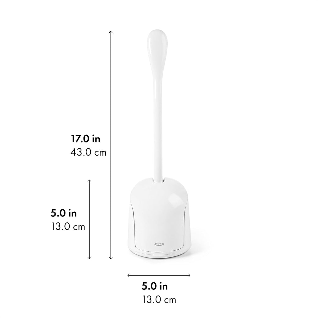 OXO Good Grips Compact Toilet Brush & Automatic Canister Door