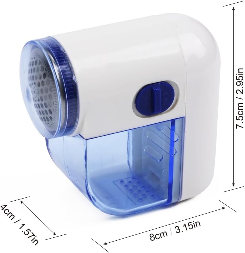 Fabric Shaver, Lint Remover for Clothes (Blue and White)