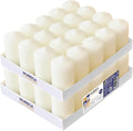 Pillar Candles Set of 40, Ivory Unscented, 1.57 x 2.76 in
