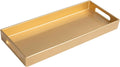 MAONAME Golde Bathroom Tray, Rectangular Toilet Tank Trays with Handles
