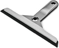 simplehuman Foldaway Shower Squeegee, Glass Squeegee for Bathroom Mirrors & Shower Doors, Weighted Handle for Streak-Free Clean, Suction Cup Hanger, Die-Cast Zinc & Anodized Aluminum