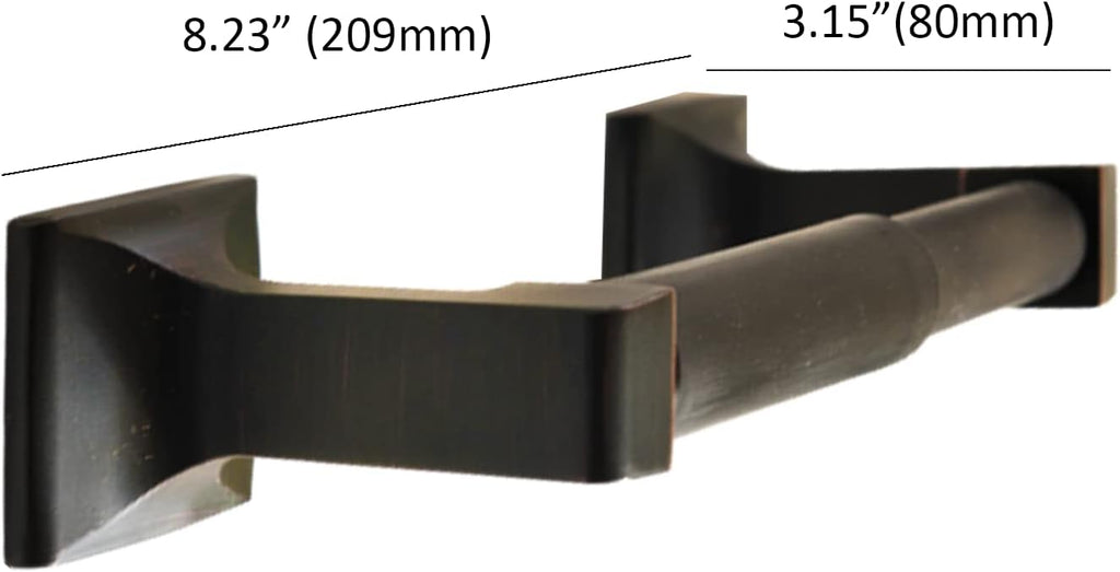 SENTO Oil Rubbed Bronze Toilet Paper Holder Wall Mount, Double Post Tissue Toilet Paper Holder, Easy Installation, Heavy Duty Metal, Oil Rubbed Bronze