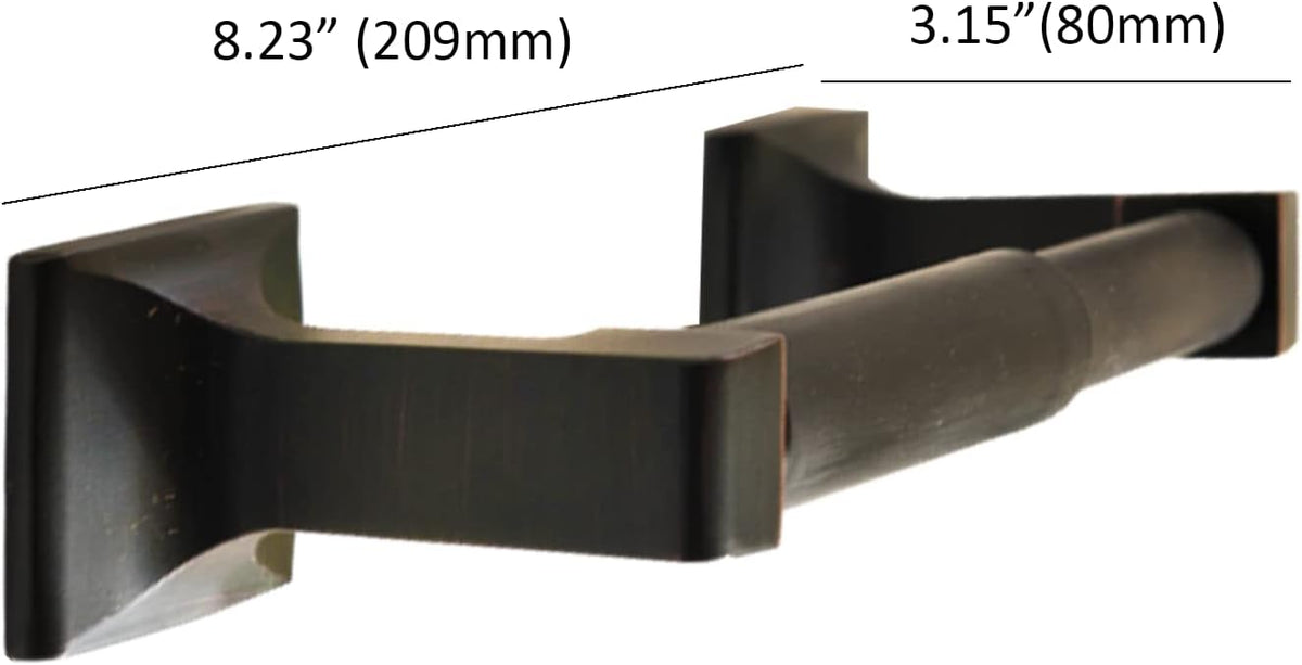 SENTO Oil Rubbed Bronze Toilet Paper Holder Wall Mount, Double Post Tissue Toilet Paper Holder, Easy Installation, Heavy Duty Metal, Oil Rubbed Bronze