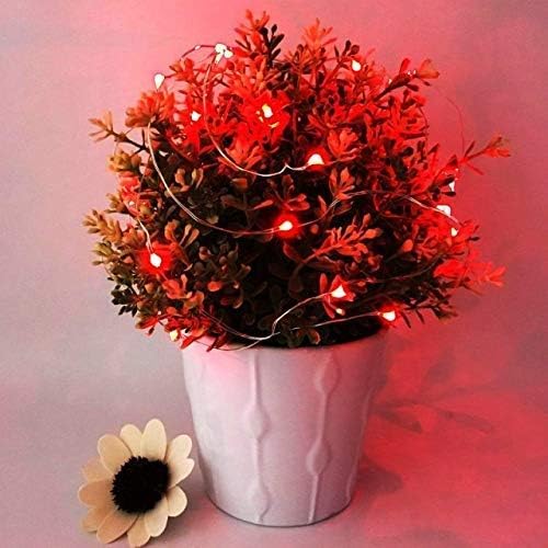 Fairy Lights Battery Operated (Included), 6.6ft 20 LED Mini String Light, Waterproof Silver Wire Firefly Starry Light for DIY Wedding Christmas Party Mason Jars Decor Indoor (Multi-Colored, 10 Pack)