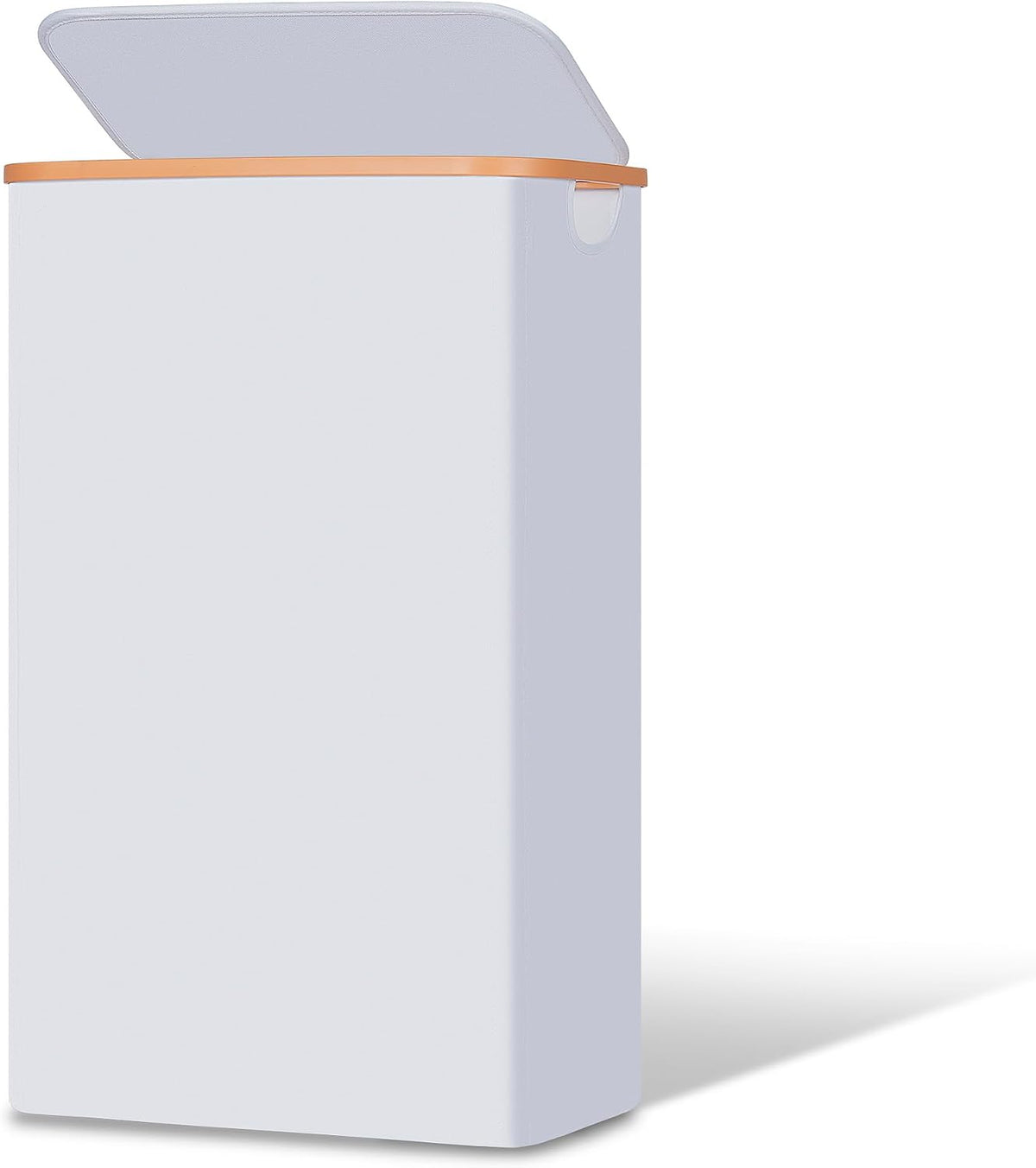 Vincona Slim Laundry Basket with Lid, Narrow Dirty Clothes Hampers for Laundry with Handle, Skinny Laundry Bin for Laundry Room, Dorm, Bedroom and Bathroom, 19.8 Gallon (75L) White