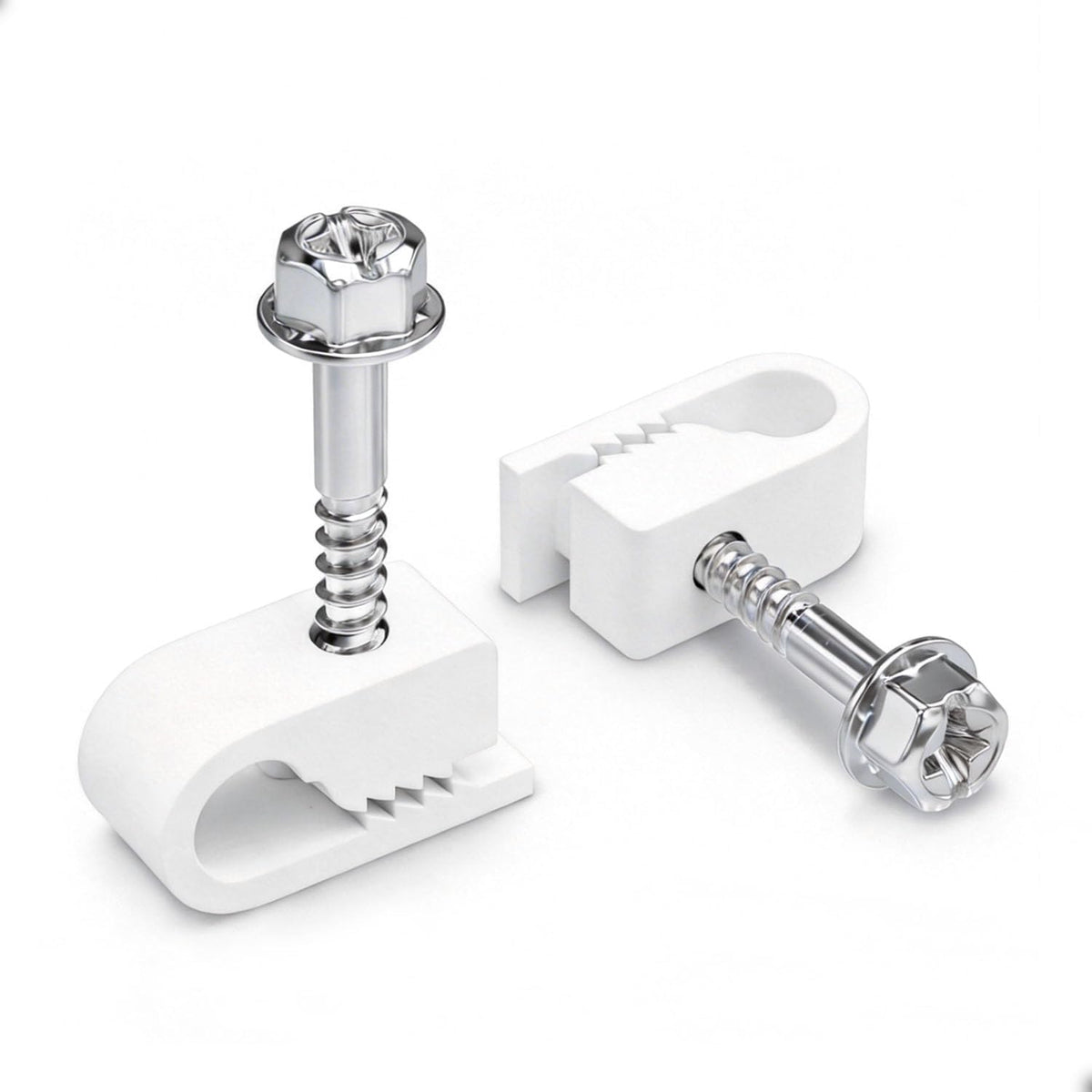 Round Cable Clip with Screws for Starlink Ethernet Cable, Wire Clip, Cord Clips for Starlink Cables Wall Installation, Coaxial Cable Organizer Clips for Hanging -10 Pack