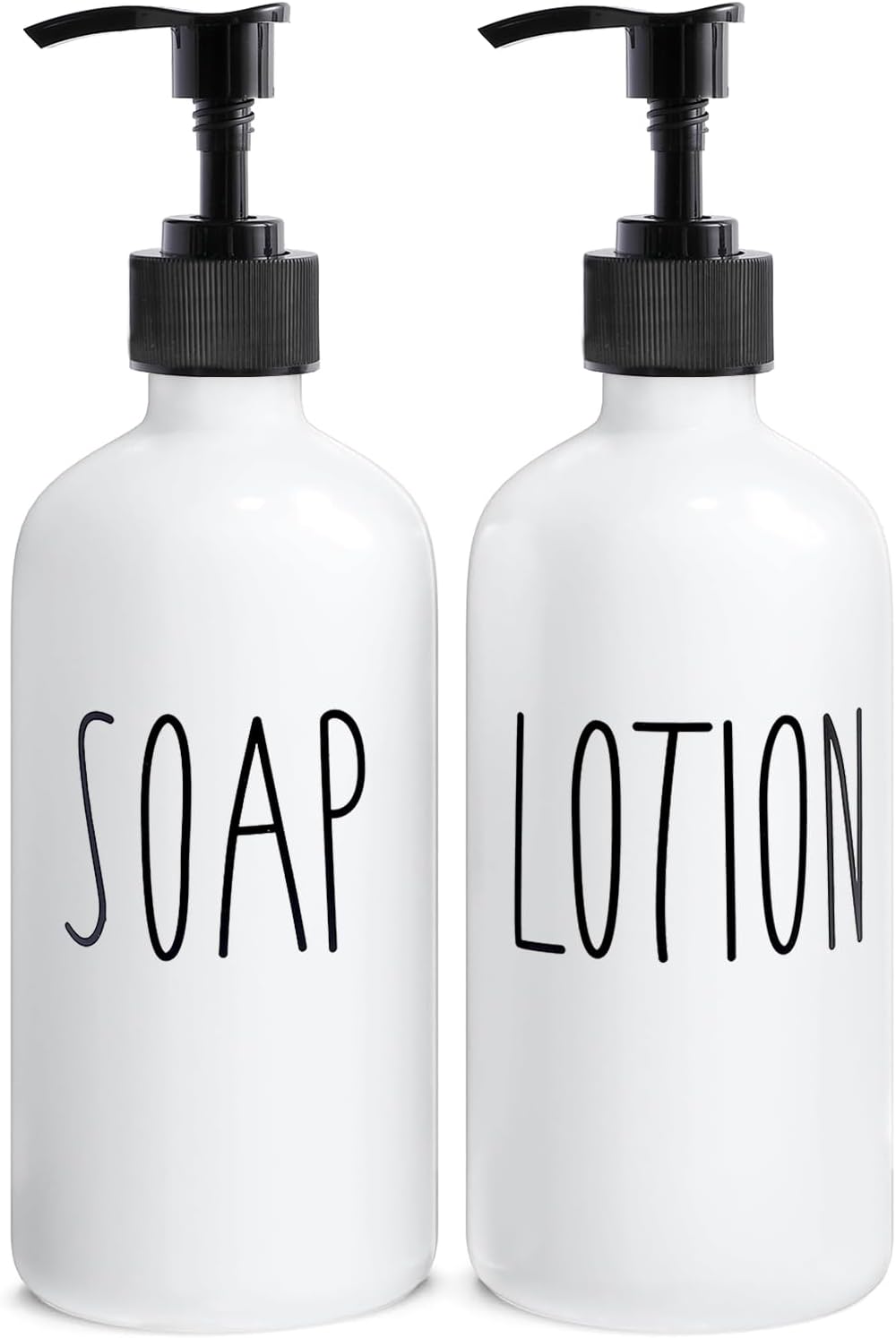 MOMEEMO White Soap Dispenser Bathroom Set