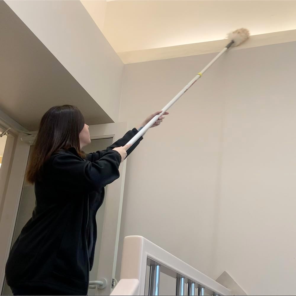 Mr. Long Arm 0730 Natural Lambswool Duster with Threaded Handle