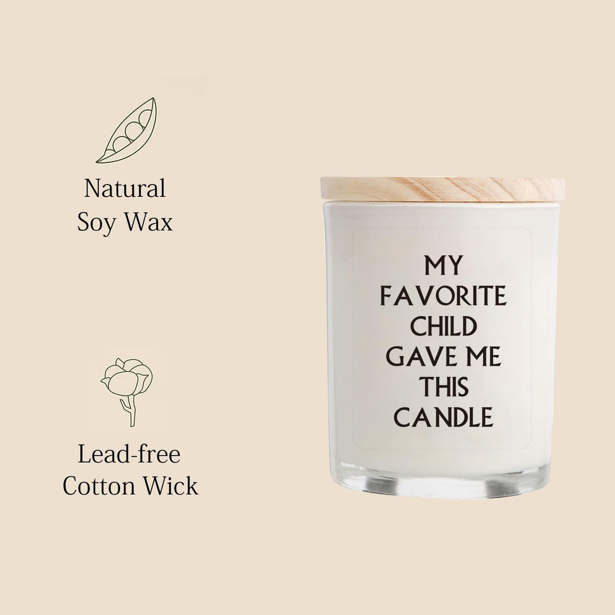 Gifts for Mom from Daughter Son - Funny Birthday & Mothers Day & Thanksgiving & Christmas Gift, Lavender Candles(5.8oz)