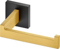 KOKOSIRI Toilet Paper Holders Wall Mounted Toilet Roll Holder for Bathrooms Hardware Washroom T-304 Stainless Steel, Matte Black and Gold B2003GDK