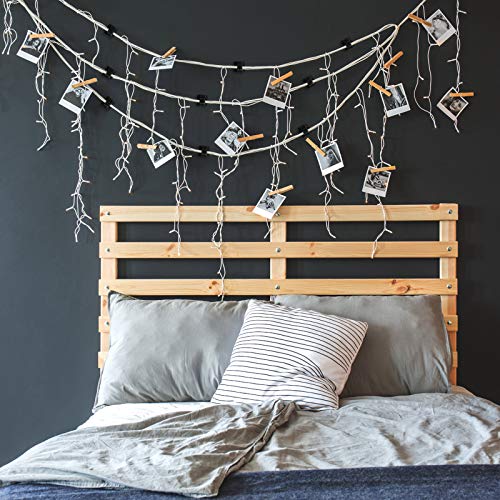 Blulu 100 Pcs Christmas Light Clips, Self Adhesive, Medium, Black
