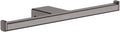 hansgrohe AddStoris Double Roll Holder in Brushed Black Chrome 1-inch Accessories in Brushed Black Chrome, 41748340