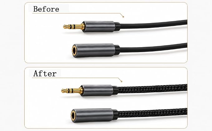 100 Feet - 1/2 Inch Braided Wire Loom PET Cable Loom Expandable Braided Sleeving Wire Sleeve for Automotive，TV, Computer, Home Theater, Black