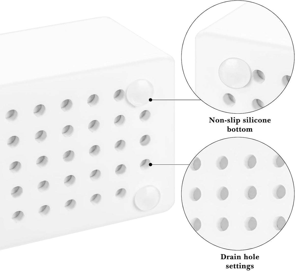 Linkidea Acrylic Manual Toothbrush Holder, Diatomite Stone, White