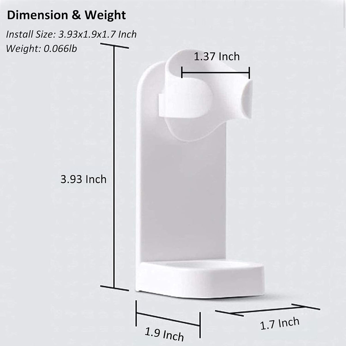 Electric Toothbrush Holders for Bathroom, Electric Toothbrush Organizer, Bathrooms Toothbrush Storage for Shower Space-Saving, Mirror Toothbrush Holder Wall Mounted, ABS(White)