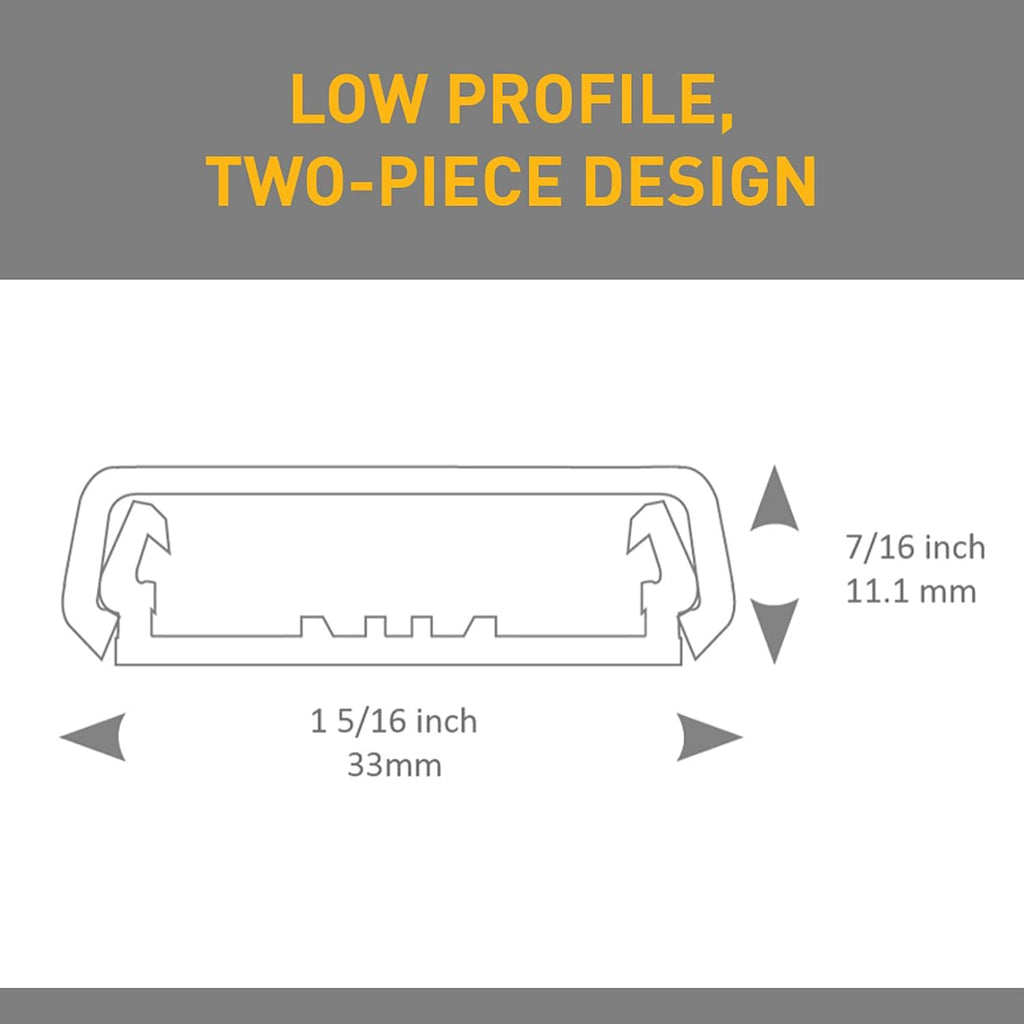 Legrand Wiremold NMW9-10 Nonmetallic Raceway Accessory Kit, White 1 Pack