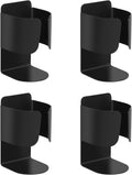 Electric Toothbrush Holder, 304 Stainless Steel Wall Mounted Self Adhesive Storage Organizer Stand Rack for Electric Toothbrush, Toothpaste, Facial Cleanser(4 Pack Black)
