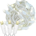 Novelty Lights 50ft Christmas String Lights, 100 Warm White LED Bulbs