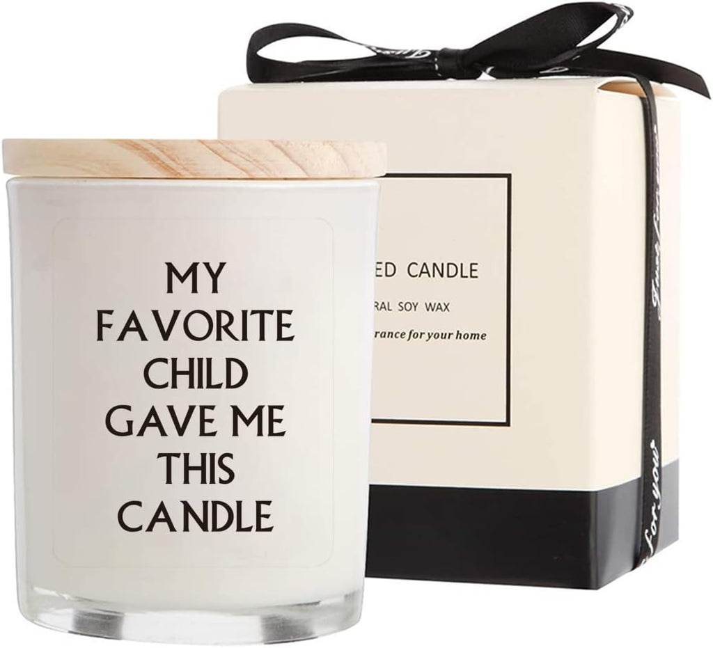 Gifts for Mom from Daughter Son - Funny Birthday & Mothers Day & Thanksgiving & Christmas Gift, Lavender Candles(5.8oz)