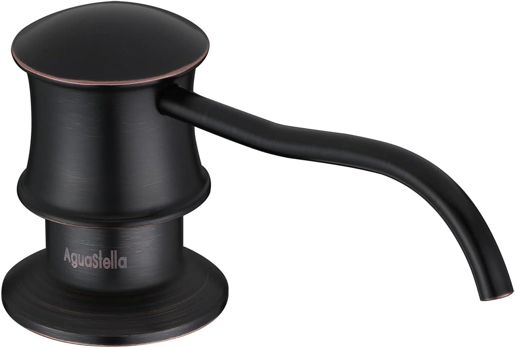 AguaStella ASF42ORB Built in Soap Dispenser Oil Rubbed Bronze for Kitchen Sink with Soap Bottle Countertop Pump