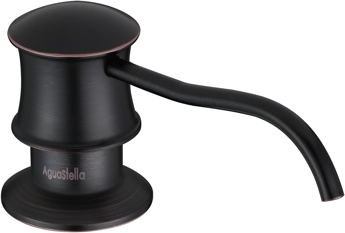 AguaStella ASF42ORB Built in Soap Dispenser Oil Rubbed Bronze for Kitchen Sink with Soap Bottle Countertop Pump