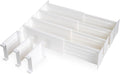 Dial Industries Dresser Drawer Dividers, 4 Pk + 3 Cross Dividers, 4.5" Deep