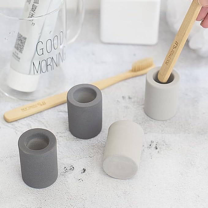 Diatomite Toothbrush Holder, Quick Dry Bathroom Stand