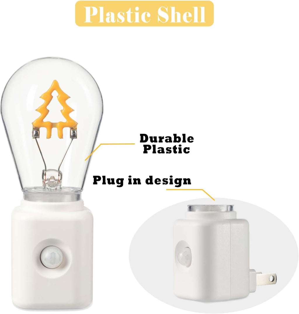 Led Night Light Lamp Plug in, Montion Activated, 1W Dimmable Light, 2200K Warm White, Pack of 1