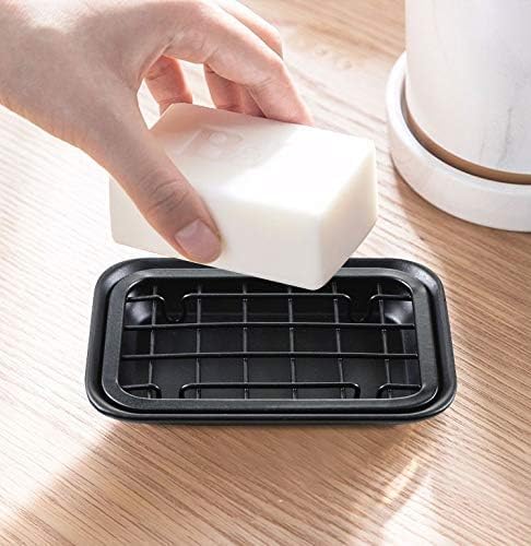 SheeChung Soap Dish for Bathroom Kitchen, Stainless Steel Soap Holder Tray