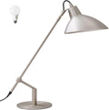 Desk Lamp Modern Industrial 100% Metal Adjustable Table Lamp 24", Natural Light (4000K) with Dimmer, Ideal for Office Bedroom Study Room Living Room Nightstand Bedside Lamps Nickel