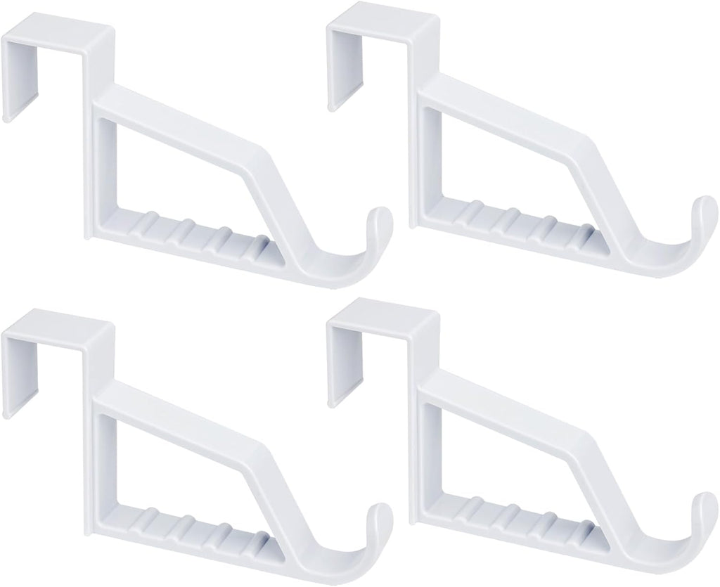 NewTalent 4pcs Over the Door Hanger Holder, 2 Pack Over The Door Hooks for Hangers, Door Hanger Hooks, Storage Organizers