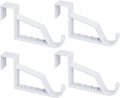 NewTalent 4pcs Over the Door Hanger Holder, 2 Pack Over The Door Hooks for Hangers, Door Hanger Hooks, Storage Organizers