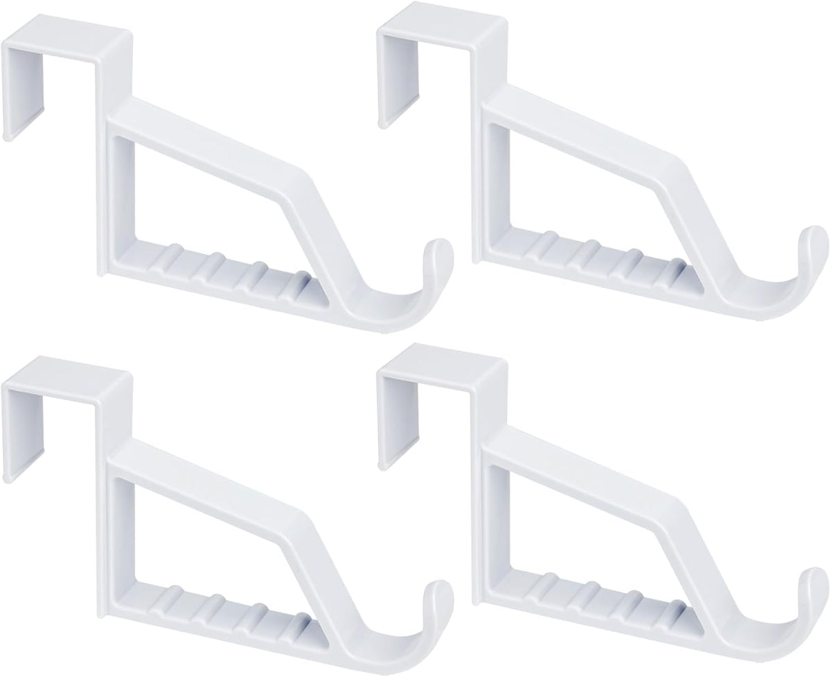 NewTalent 4pcs Over the Door Hanger Holder, 2 Pack Over The Door Hooks for Hangers, Door Hanger Hooks, Storage Organizers