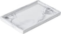 White Marble Tray Decorative Ceramic Rectangle Bathroom Tray Serving Tray