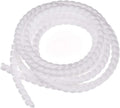 uxcell Flexible Spiral Cable Wrap Wire Cord Wraps Management Sleeve 8mm x 10mm Computer Wire Manage Cord 3 Meters Length White