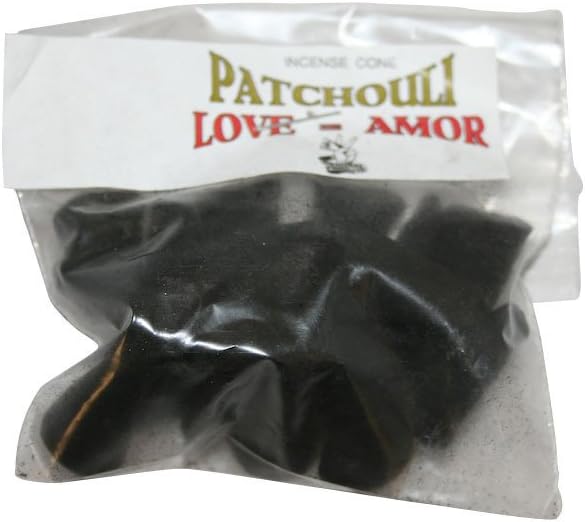 Original Botanica Patchouli Incense Cones Scented Meditation Spiritual Healing Cleansing Negative Energy Protection Positive Vibes House Blessing Smudge Incense Cone for Love Spell, 20-Pack