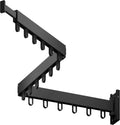 LIENAHU Clothes Drying Rack,Laundry Drying Rack,Clothes Rack Wall Mount,Wall Mounted Clothes Hanger Rack,Laundry Rack Folding,Retractable Clothing Rack,Collapsible Clothes Hanging Rack(Loop,Black)