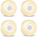 CREWEEL Night Light, Plug in LED Nightlight, 200Lumens Bright Plug-in Motion Sensor Light Indoor, Energy Efficient, Soft Warm Lighting for Home(Warm White 4Pack)