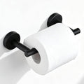 Toilet Paper Holder, NEWRAIN Double Post Pivoting Bathroom Toilet Paper Roll Holder, Stainless Steel Wall Mounted RV Tissue Roll Holder, Matte Black Commercial Farmhouse Toilet Paper Dispenser